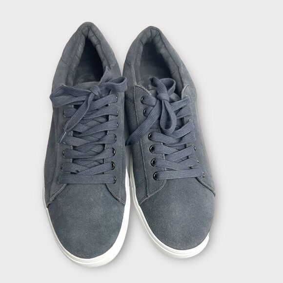 Brooks Brothers Red Fleece Gray Leather Suede  Lace Up Sneakers size 11 - Picture 3 of 13